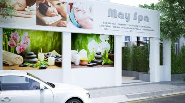 Thiết kế nội thất cửa hàng SPA tại Bình Phước