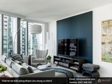 Mẫu thiết kế nội thất chung cư 60m2 được ưu chuộng nhất 