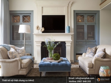Bí quyết thiết kế nội thất chung cư 64m2 PHONG CÁCH, TIỆN NGHI, ĐẸP MẮT