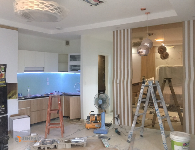 thiết kế nội thất căn hộ chung cư 75m2
