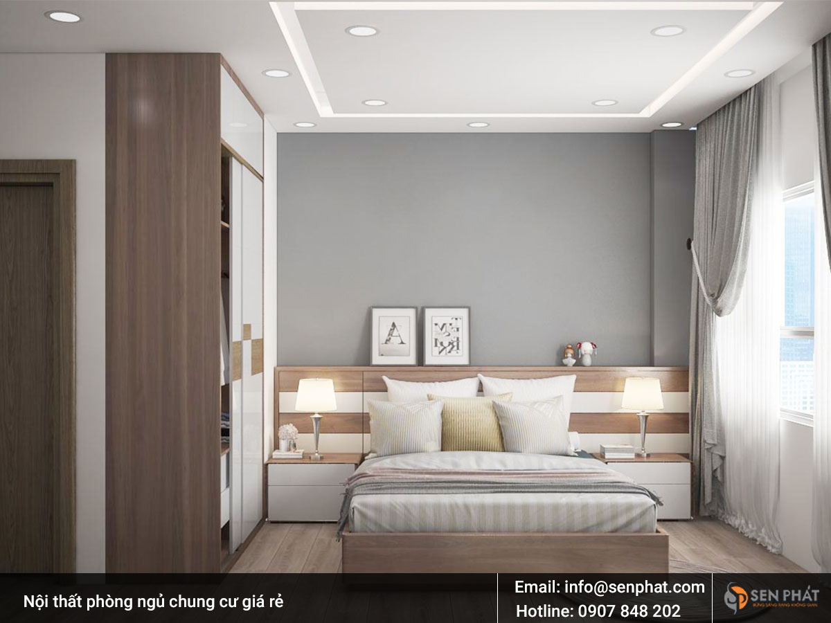 Nội thất phòng ngủ chung cư giá rẻ