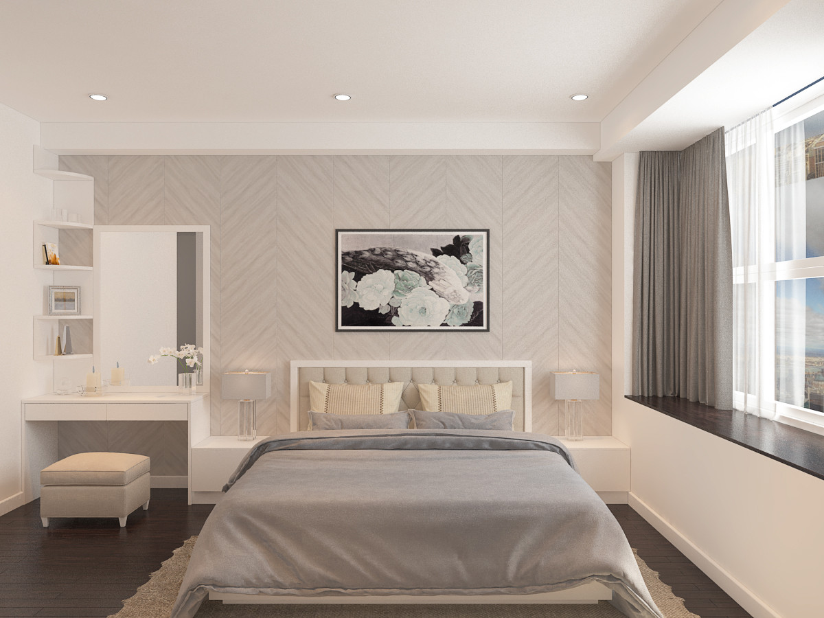 Thiết kế nội thất phòng ngủ chung cư 95m2