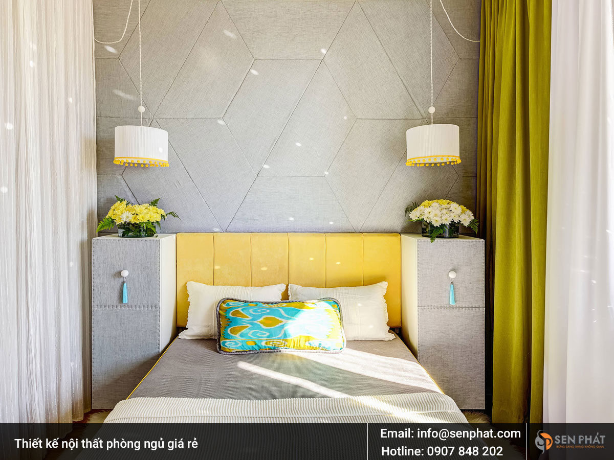 Thiết kế nội thất phòng ngủ giá rẻ