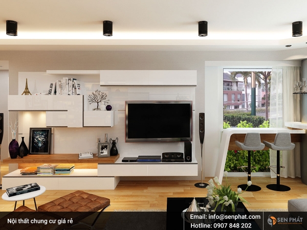 Mẫu thiết kế nội thất nhà chung cư nhỏ giá rẻ tại TPHCM